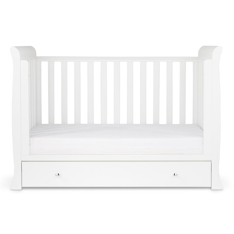 Ickle Bubba Snowdon 4 in 1 Mini Cot Bed - White Cot Beds