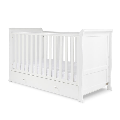 Ickle Bubba Snowdon Classic Cot Bed - White Cot Beds