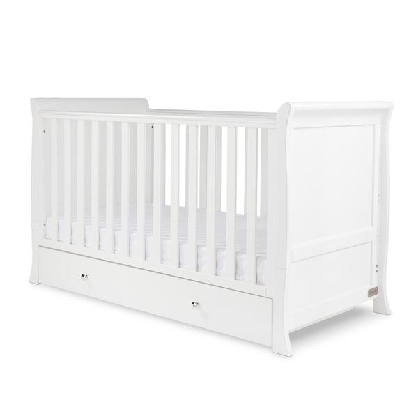 Ickle Bubba Snowdon Classic Cot Bed - White Cot Beds
