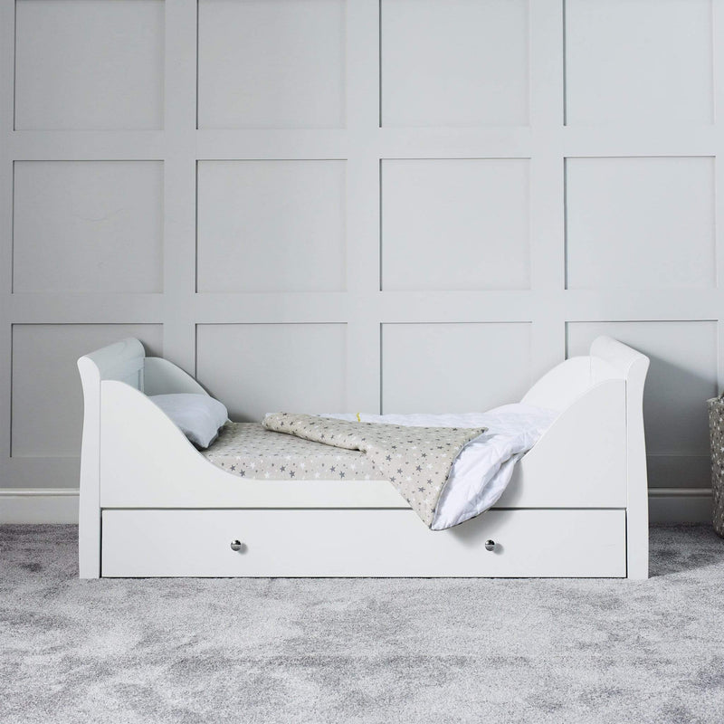 Ickle Bubba Snowdon Classic Cot Bed - White Cot Beds