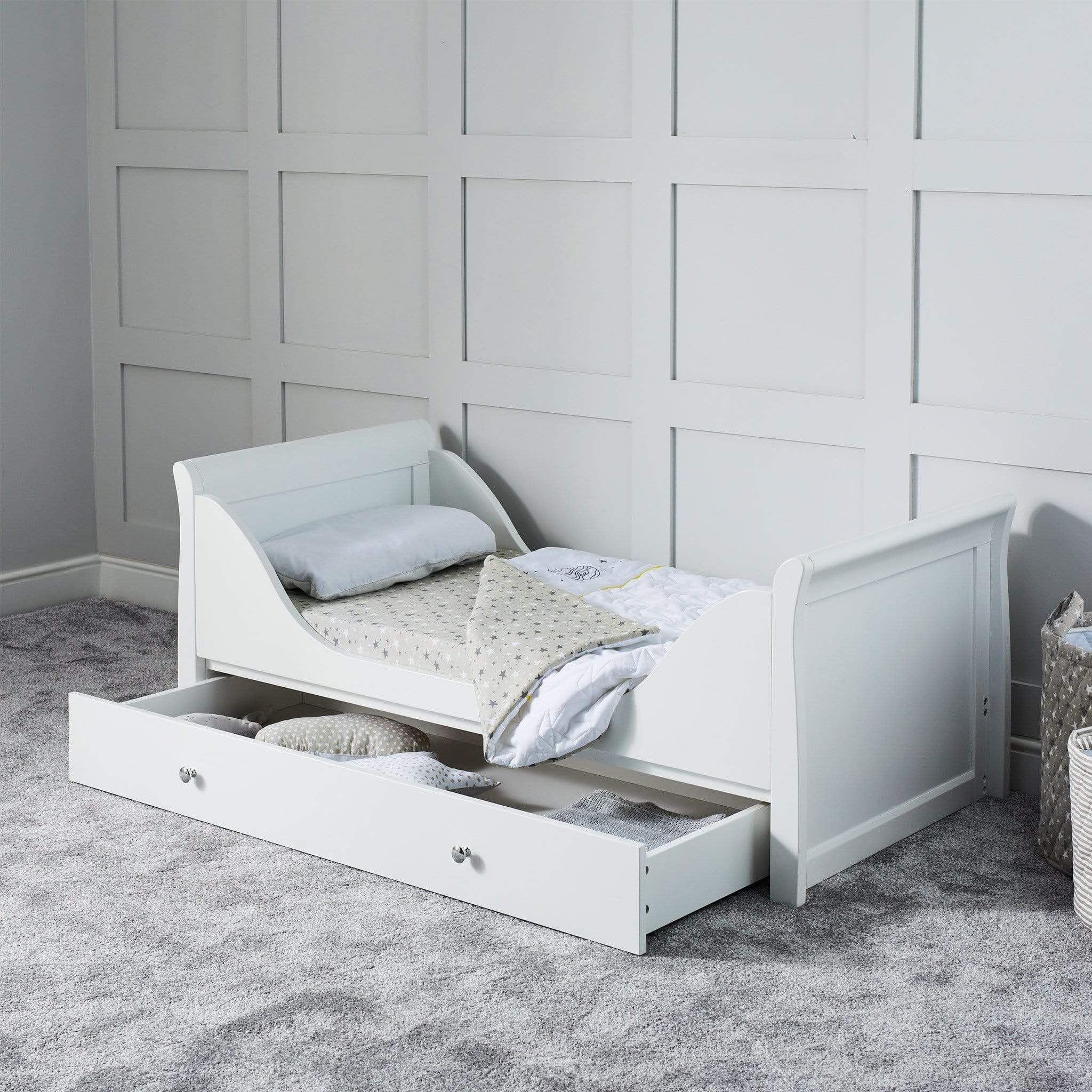 Ickle Bubba Snowdon Classic Cot Bed - White Cot Beds