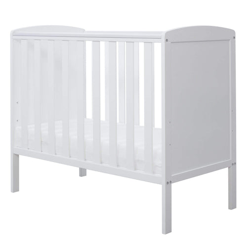 Ickle Bubba Coleby Space Saver Cot & Fibre Mattress White Cots 41-001-C2B-801 5060738075546
