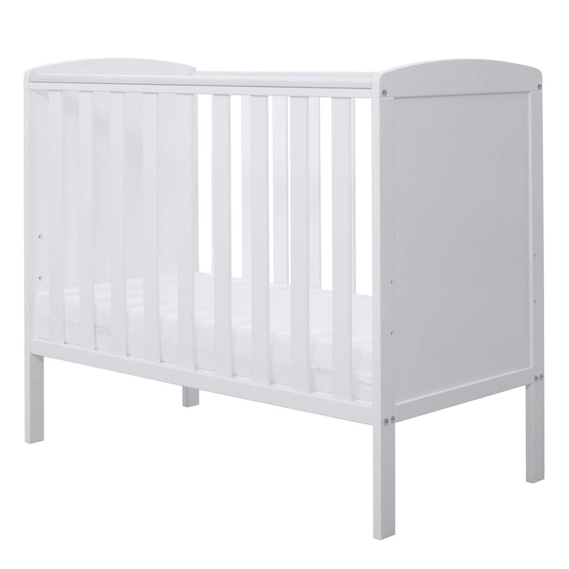 Ickle Bubba Coleby Space Saver Cot & Fibre Mattress White Cots 41-001-C2B-801 5060738075546