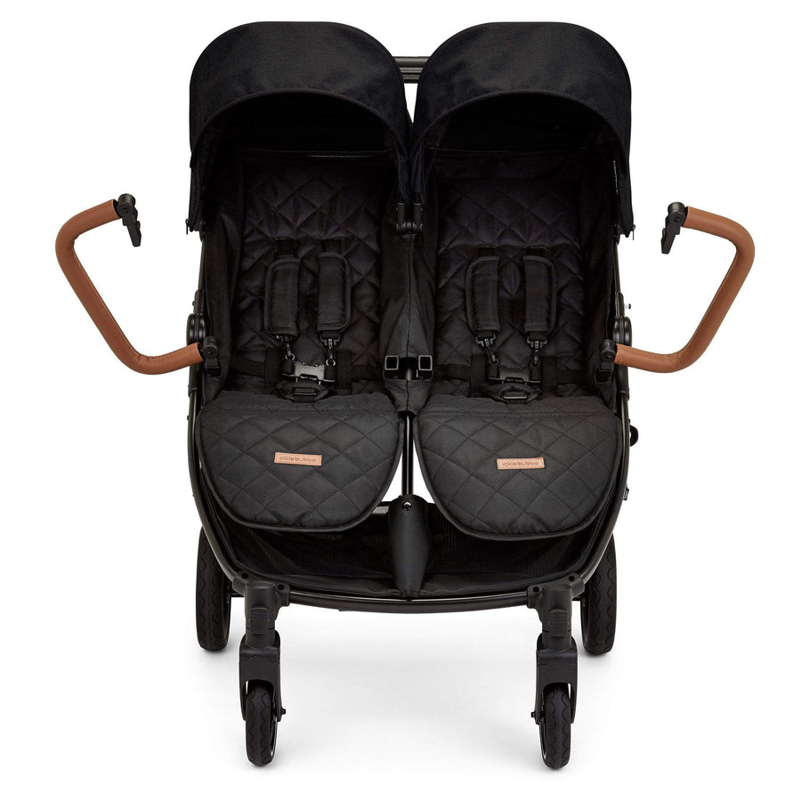 Ickle Bubba Venus Double Stroller In Black Black Tan ickle-bubba-venus-double-stroller-in-black-black-tan
