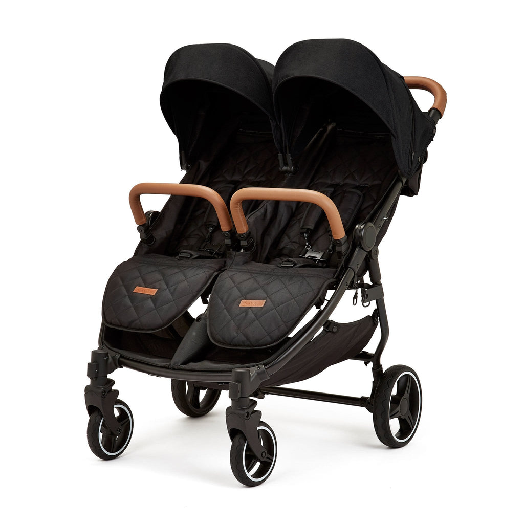 Ickle Bubba Venus Double Stroller In Black Black Tan ickle-bubba-venus-double-stroller-in-black-black-tan