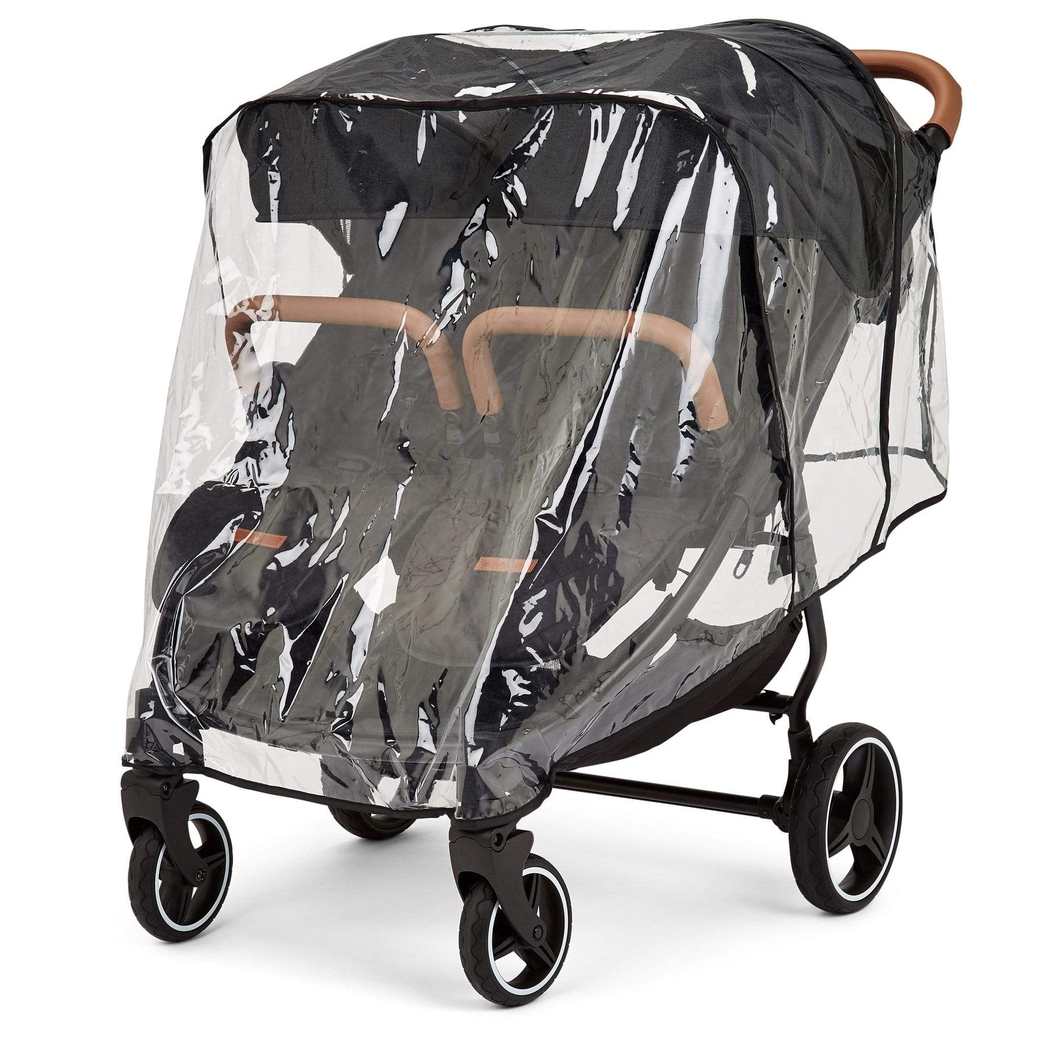 Ickle Bubba Venus Double Stroller Black/Black/Tan Double & Twin Prams 16-004-100-003 5060777952525