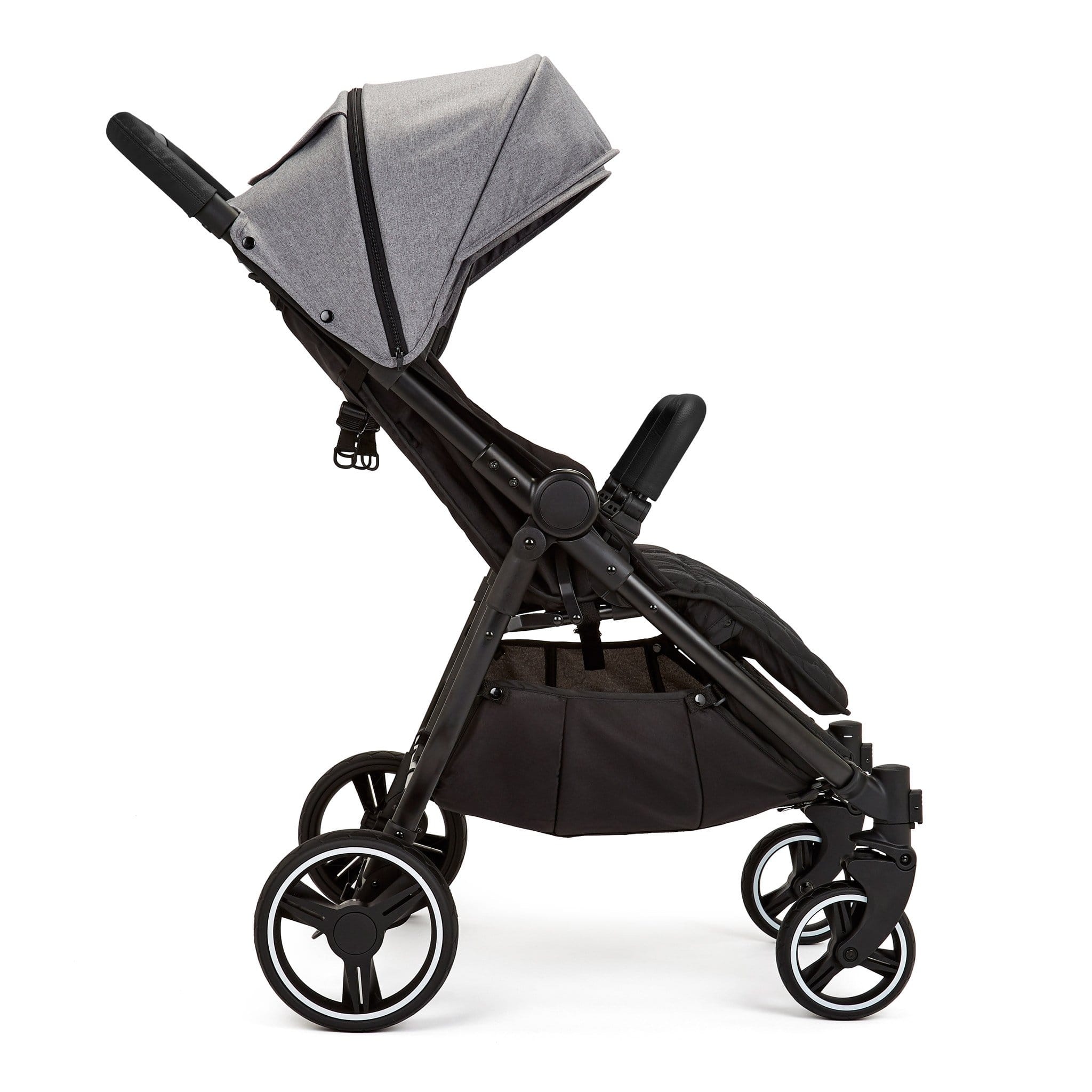 Ickle Bubba Venus Double Stroller Black/Space Grey/Black Double & Twin Prams 16-004-100-014 5060777952532