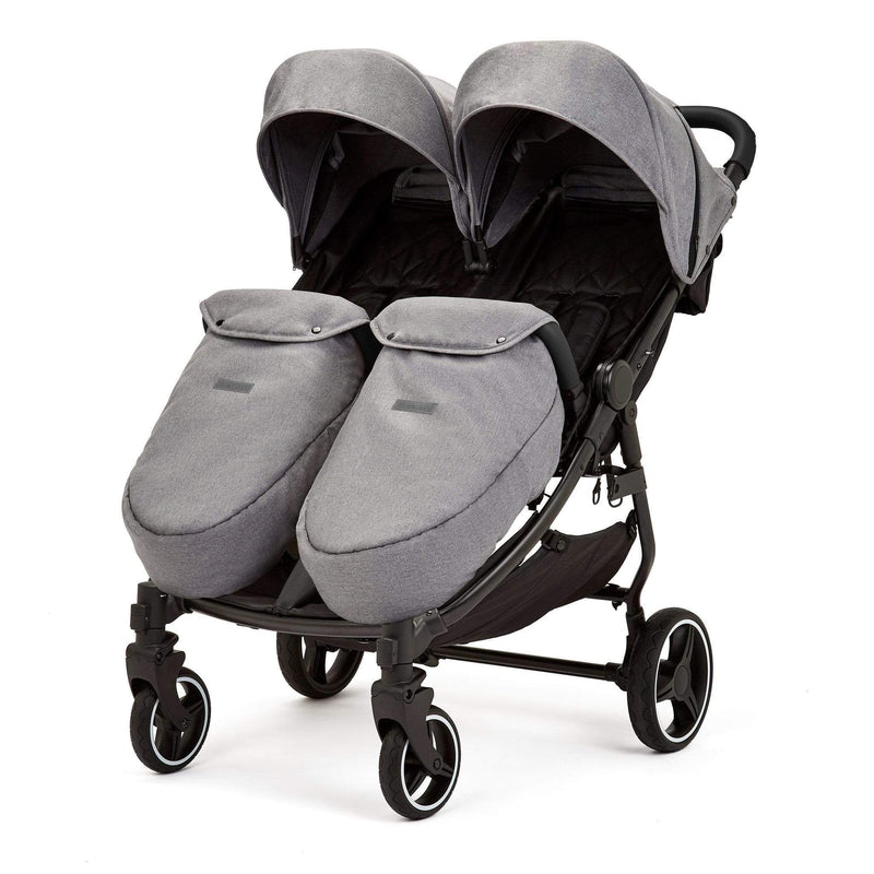 Ickle Bubba Venus Max Double Stroller Black/Space Grey/Black Double & Twin Prams 16-004-200-014 5060777952464