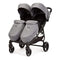 Ickle Bubba Venus Prime Double Stroller Black/Space Grey/Black Double & Twin Prams 16-004-300-014 5060777952488
