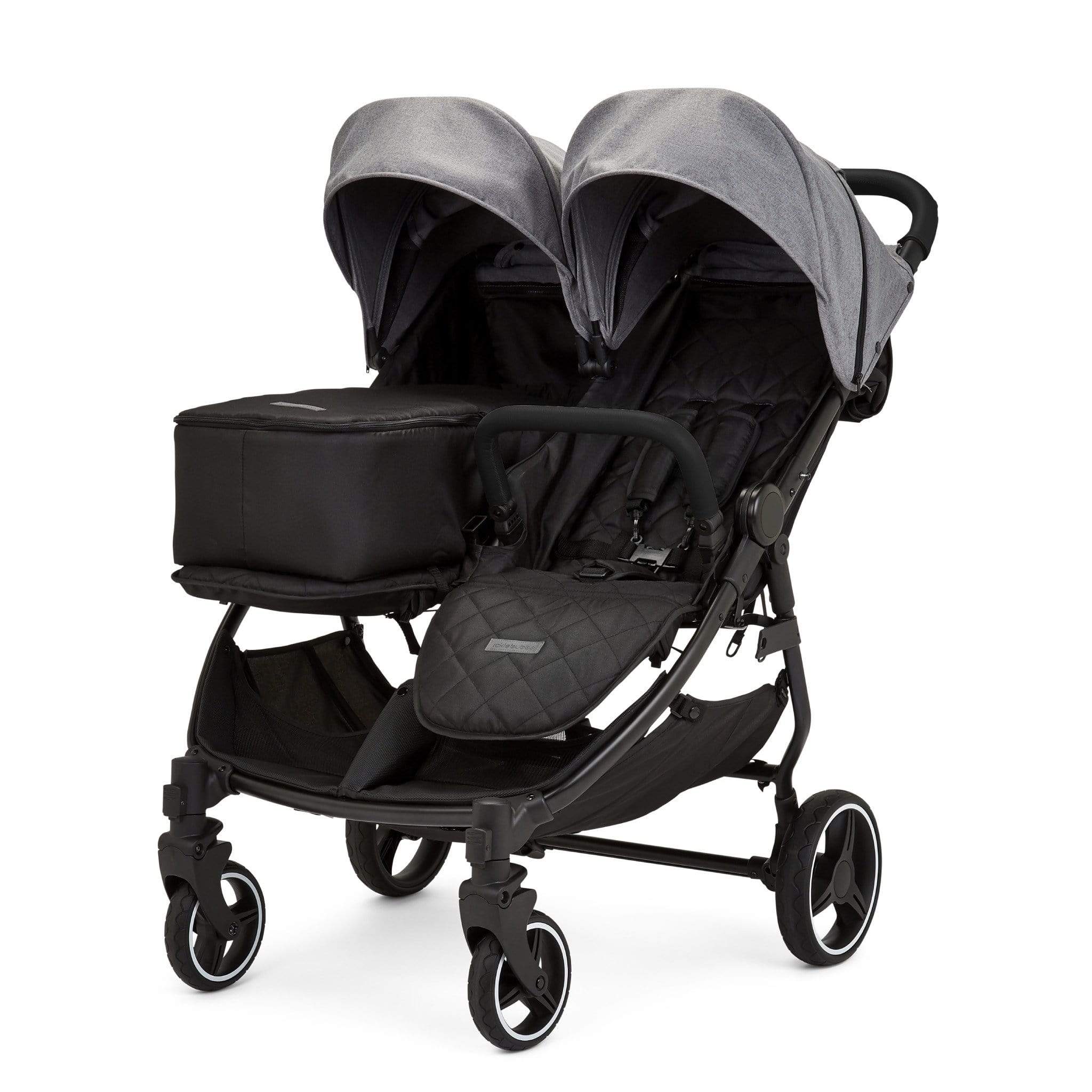 Ickle Bubba Venus Prime Double Stroller Black/Space Grey/Black Double & Twin Prams 16-004-300-014 5060777952488