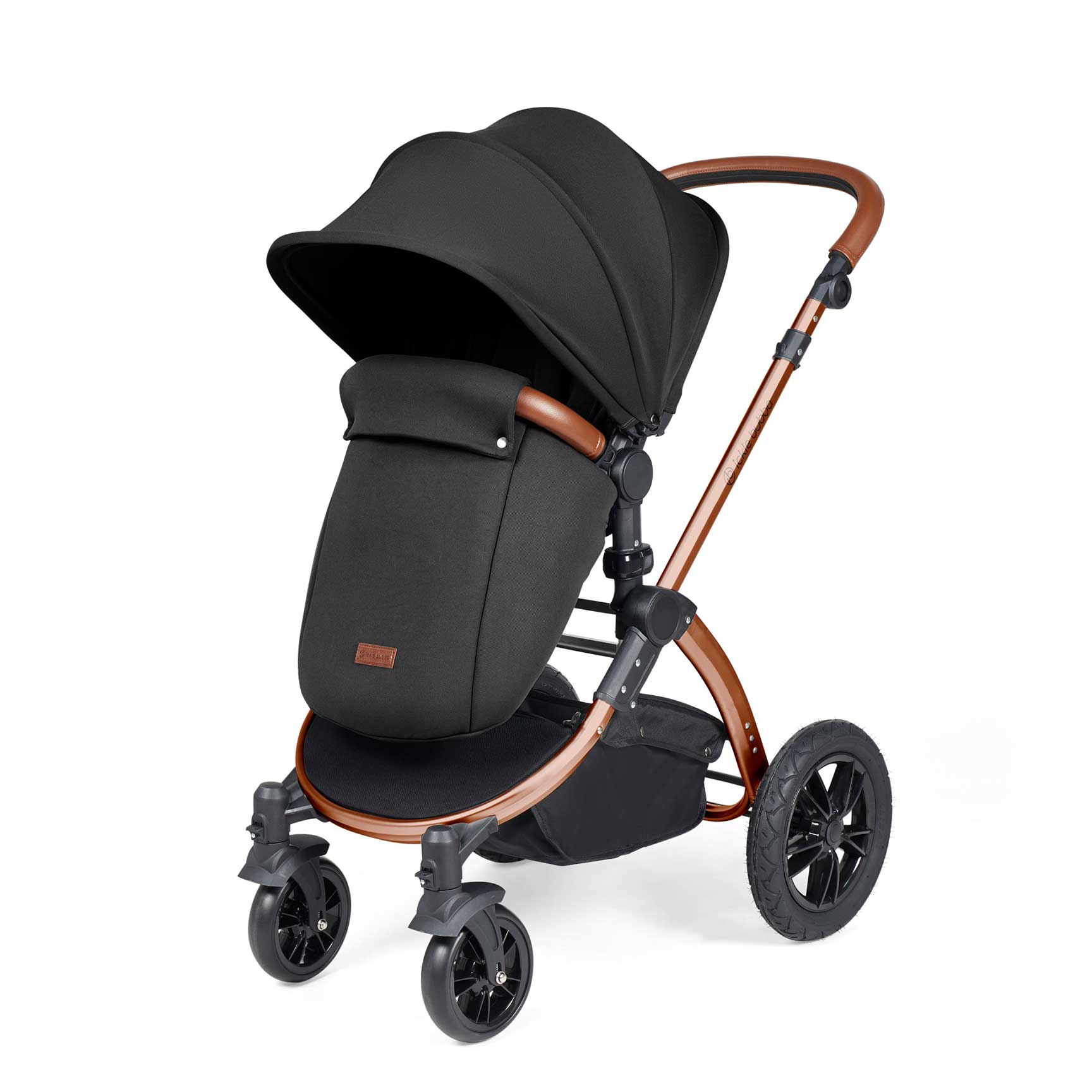 Ickle Bubba Stomp Luxe All-in-One Travel System with Isofix Base in Bronze/Midnight/Tan 10-011-300-021 5056515026603