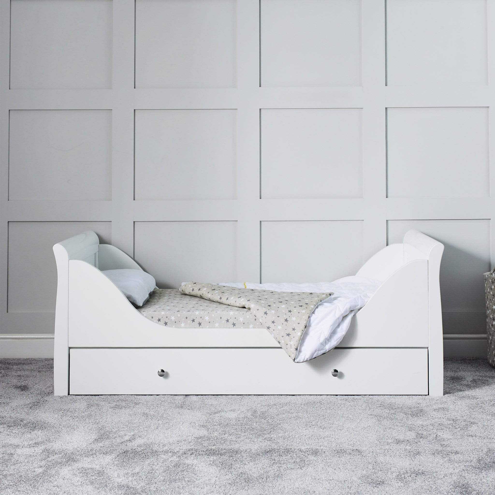 Ickle Bubba Snowdon Classic 2 Piece Furniture Set - White Nursery Room Sets