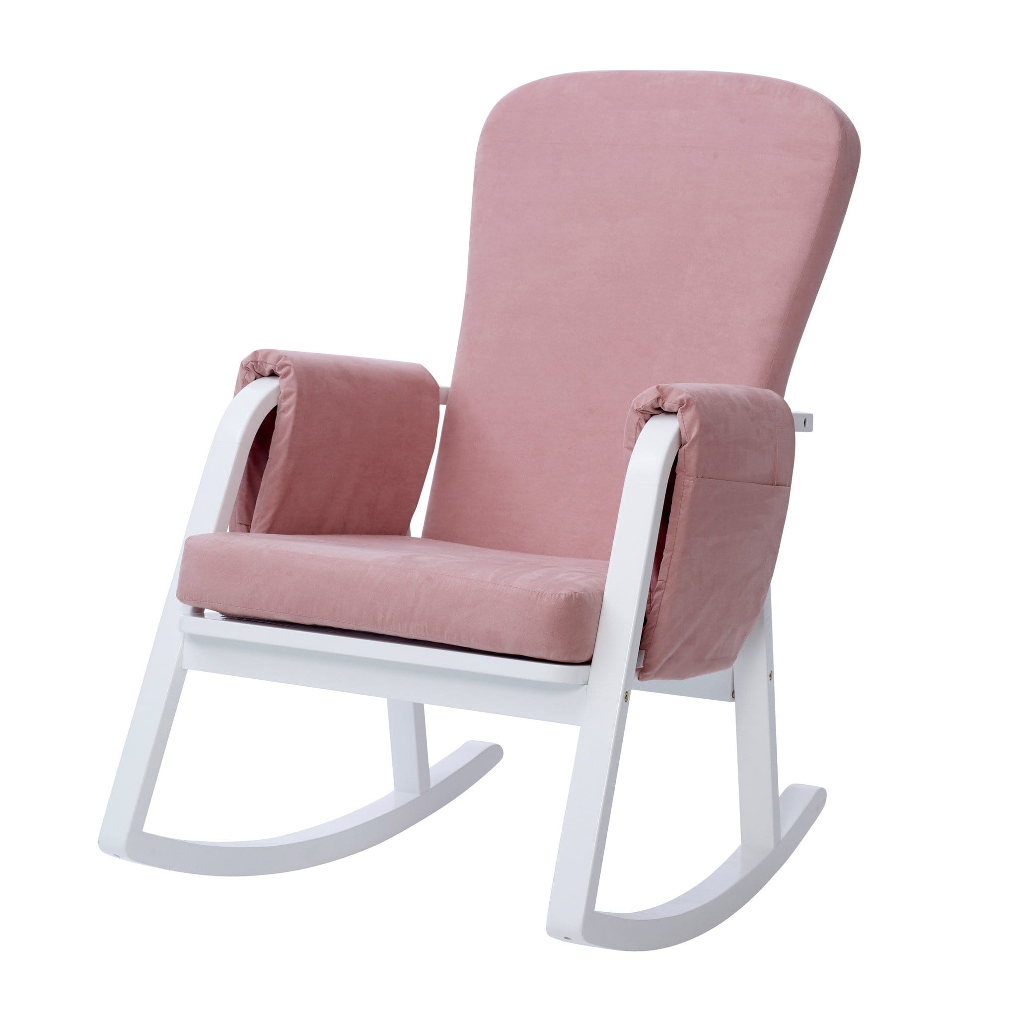 Ickle Bubba Dursley Rocking Chair and Stool Blush Pink Nursing Chairs 48-005-000-841 5060738074334