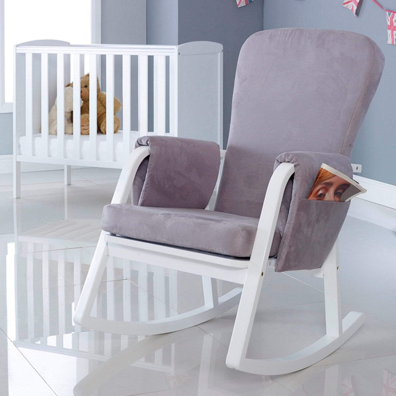 Ickle Bubba Dursley Rocking Chair Pearl Grey Nursing Chairs 48-004-000-840 5060738074303