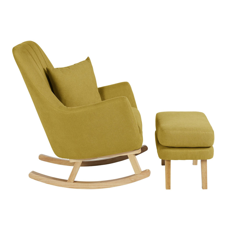 Ickle Bubba Eden Deluxe Nursery Chair and Stool in Ochre Nursing Chairs 48-008-000-845 5056515004229