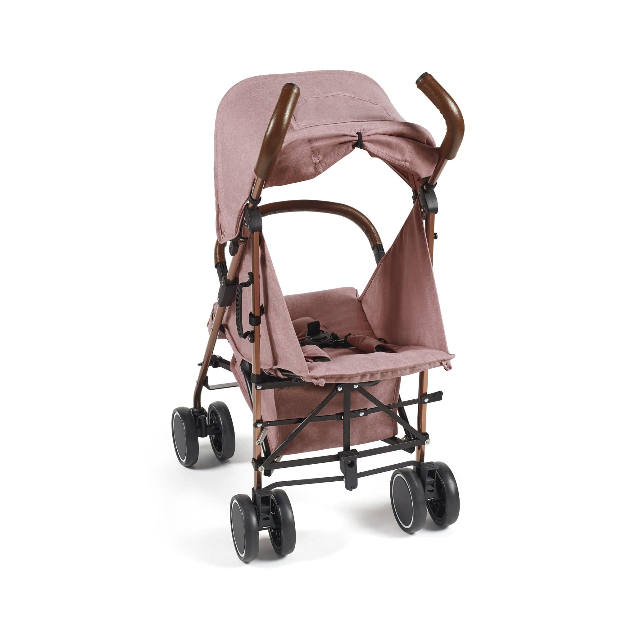pink brown bob stroller Ickle Bubba Discovery Max Stroller Dusty Pink/Rose Gold