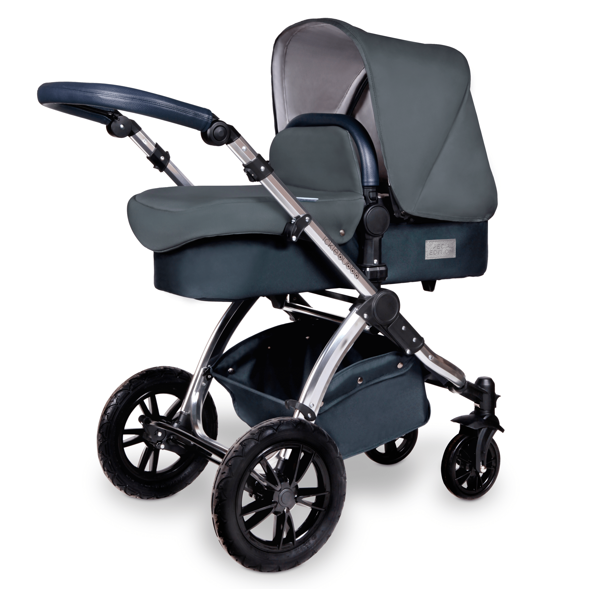 Ickle Bubba Stomp V4 2-in-1 Pushchair Chrome/Blueberry Pushchairs & Buggies 10-004-000-025 0700355998808