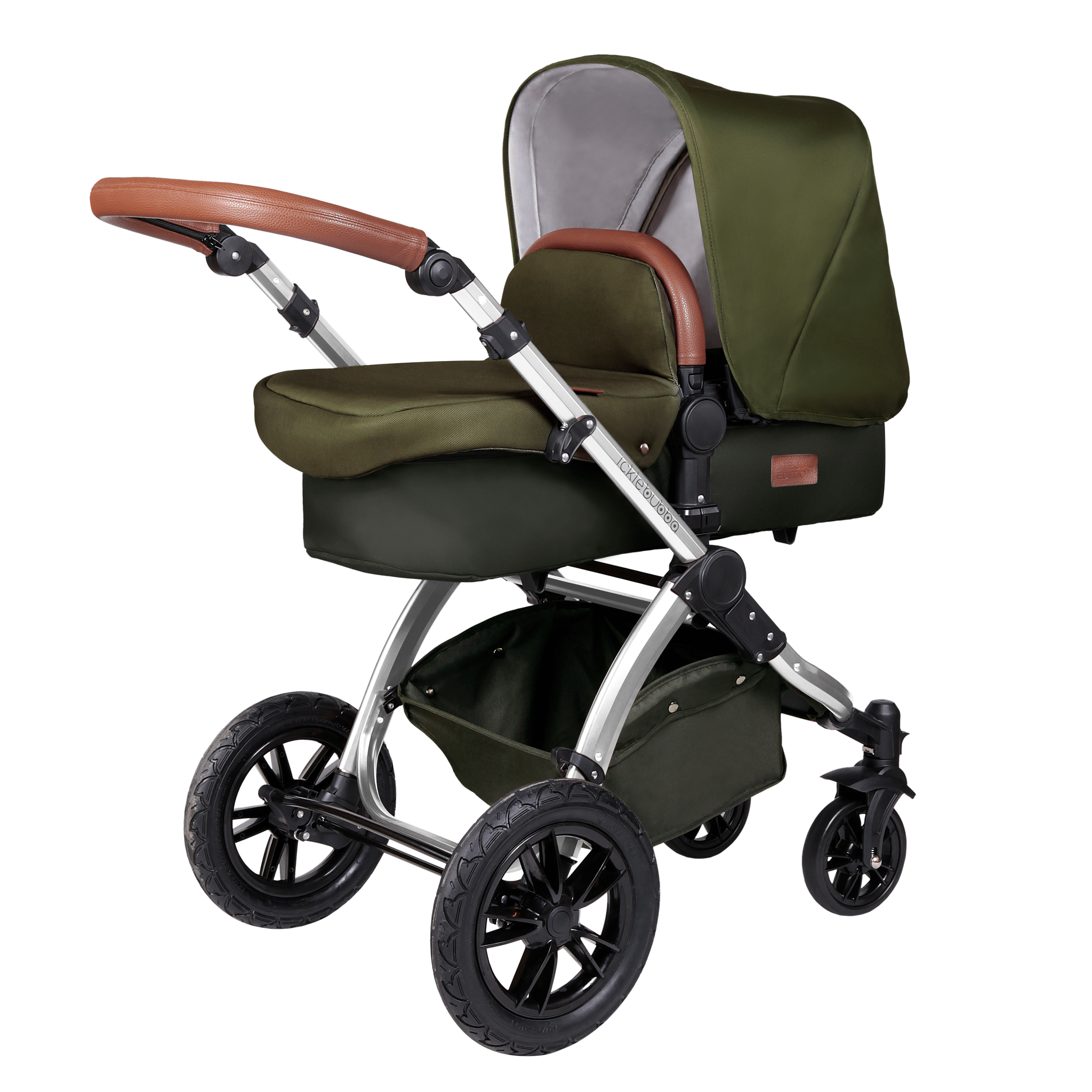 Ickle Bubba Stomp V4 2-in-1 Pushchair Chrome/Woodland Pushchairs & Buggies 10-004-000-029 0709016518768