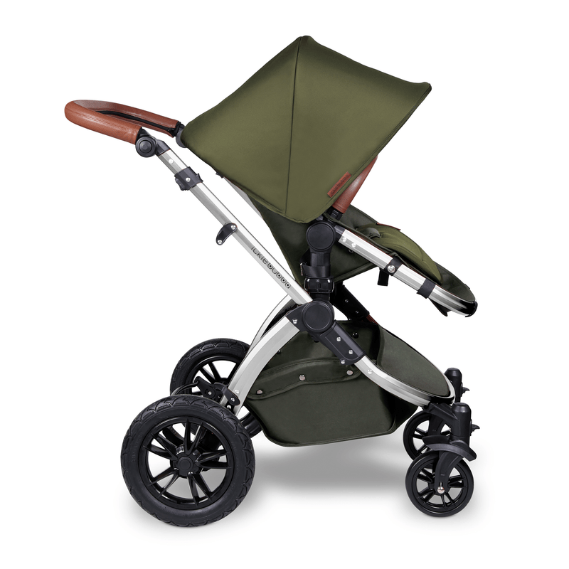Ickle Bubba Stomp V4 2-in-1 Pushchair Chrome/Woodland Pushchairs & Buggies 10-004-000-029 0709016518768
