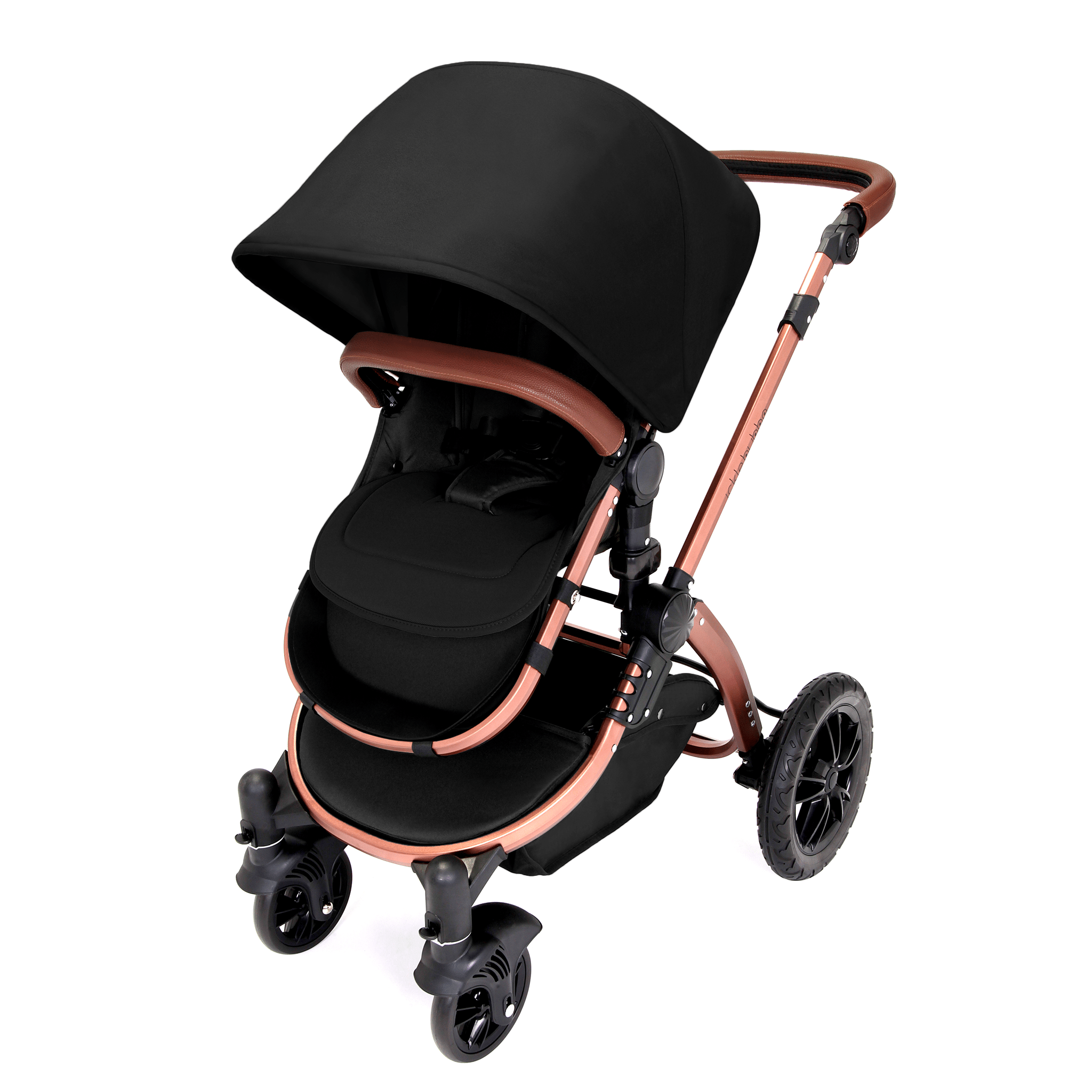 Ickle Bubba Stomp V4 Galaxy Travel System with ISOFIX Base Bronze Midn
