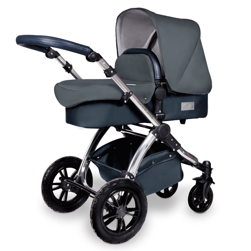 Ickle Bubba Stomp V4 Galaxy Travel System with ISOFIX Base Chrome/Blueberry Pushchairs & Buggies 10-004-200-025 0700355998761