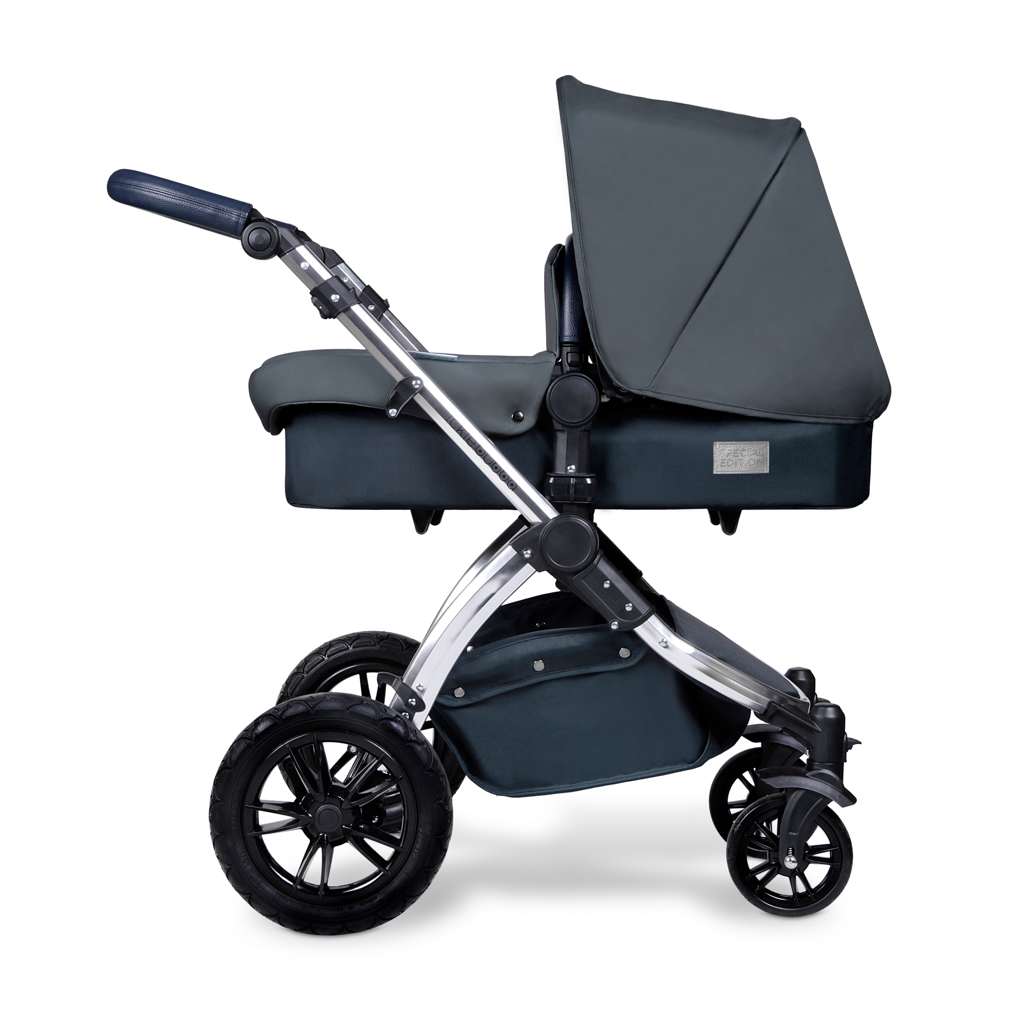 Ickle Bubba Stomp V4 Galaxy Travel System with ISOFIX Base Chrome/Blueberry Pushchairs & Buggies 10-004-200-025 0700355998761