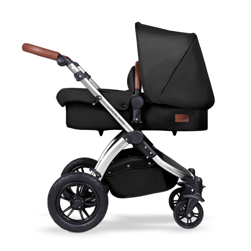 Ickle Bubba Stomp V4 Galaxy Travel System with ISOFIX Base Chrome/Midnight Pushchairs & Buggies 10-004-200-027 0709016518706