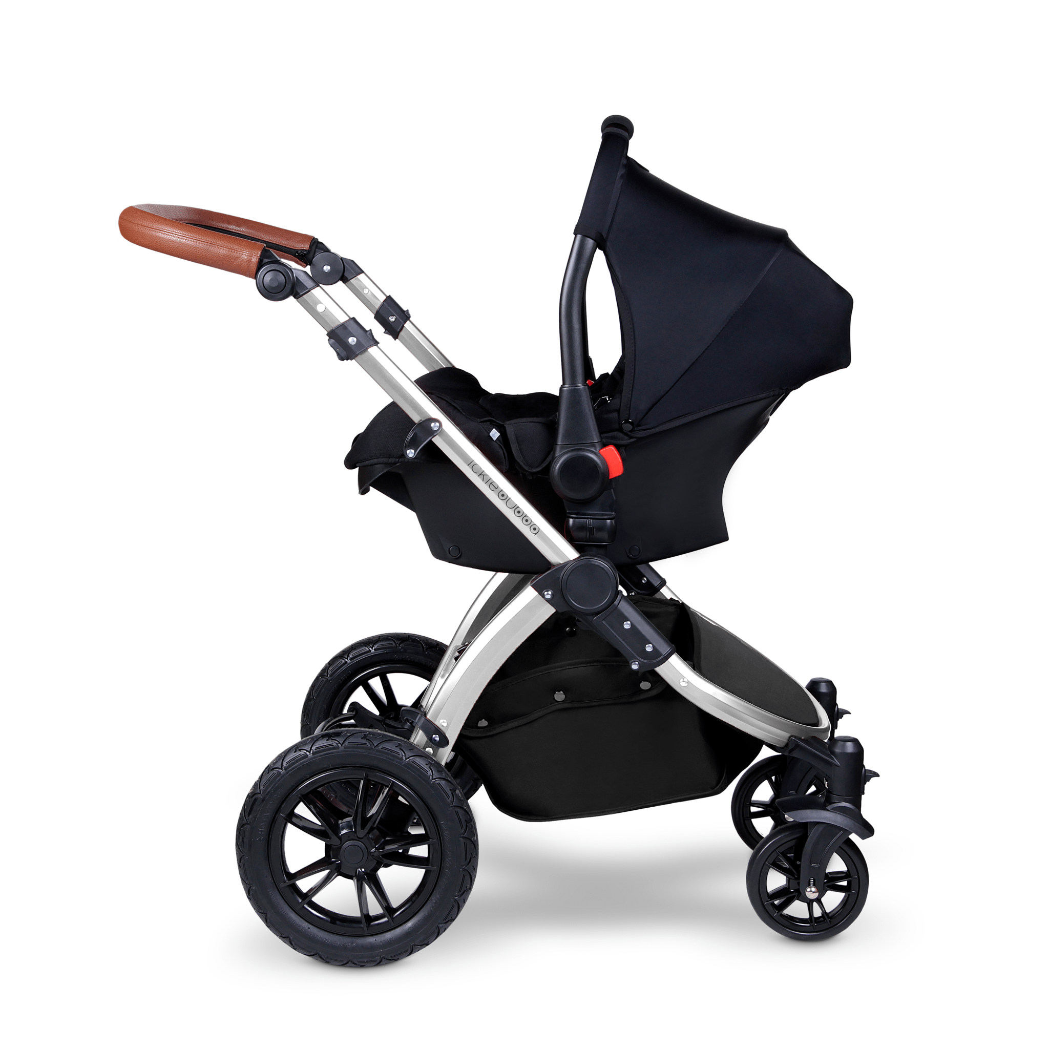 Ickle Bubba Stomp V4 Galaxy Travel System with ISOFIX Base Chrome/Midnight Pushchairs & Buggies 10-004-200-027 0709016518706