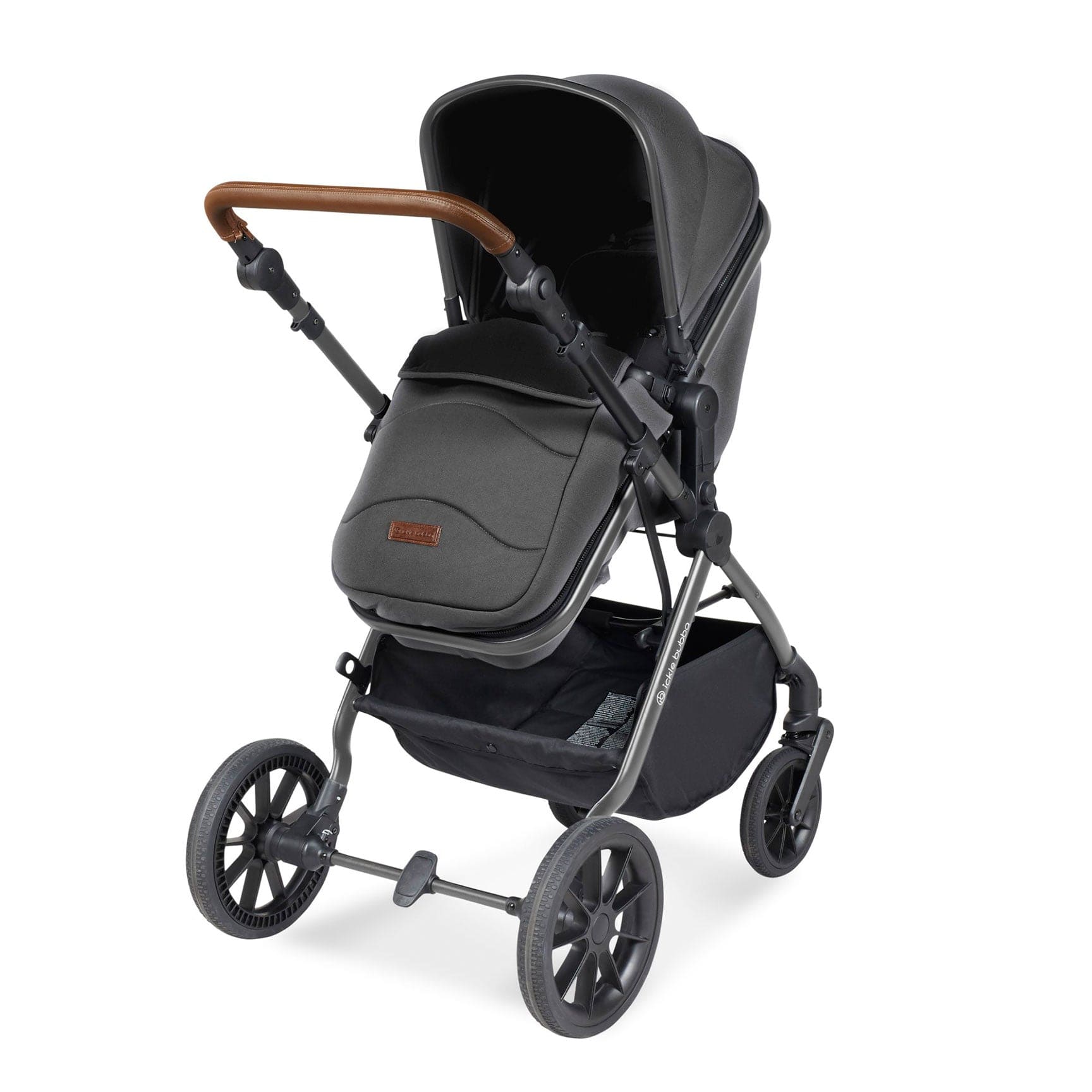 Ickle Bubba Cosmo All-in-One I-Size Travel System with Isofix Base in Black/Graphite Grey Travel Systems 10-007-300-007 5056515025842