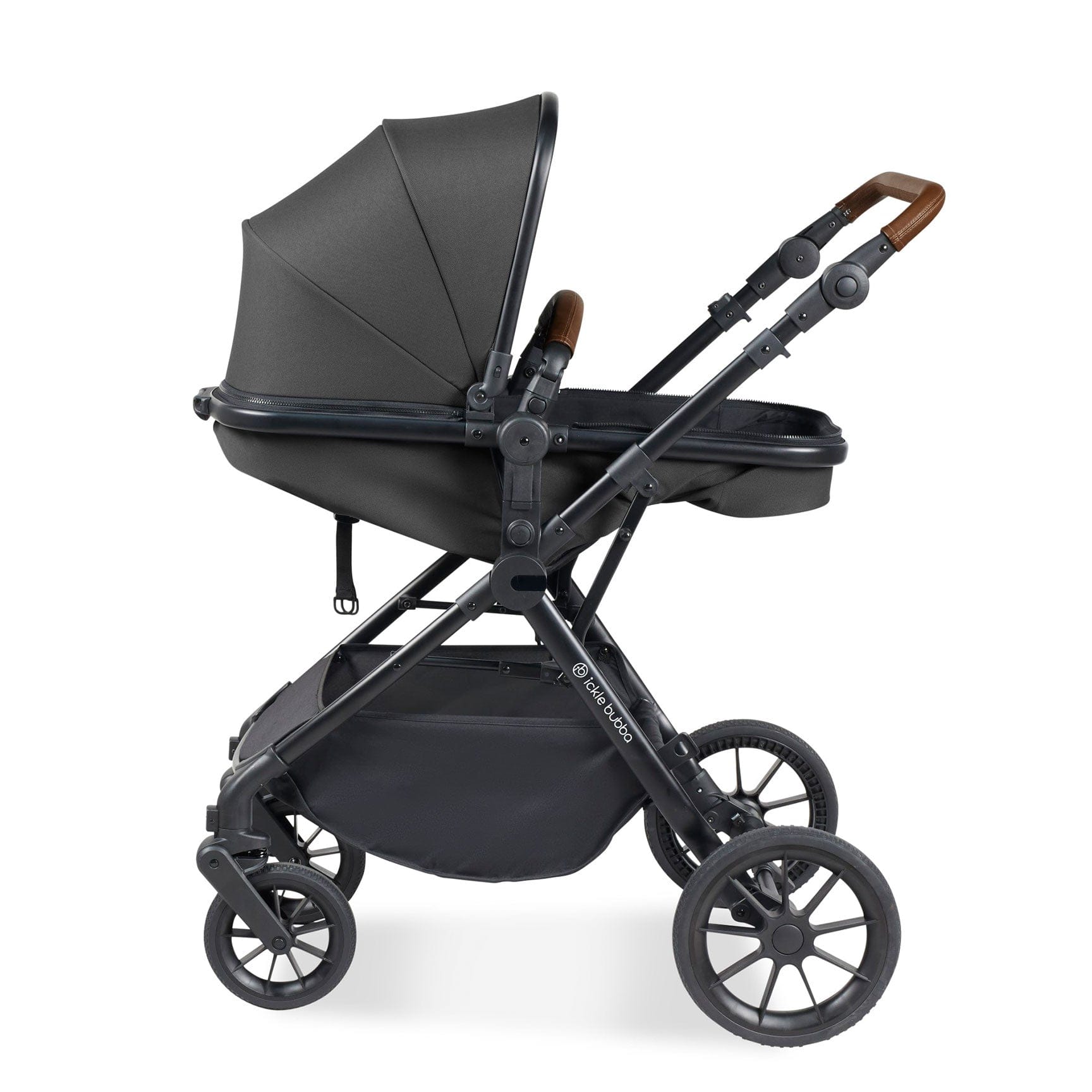 Ickle Bubba Ickle Bubba Cosmo 2 in 1 Plus Carrycot & Pushchair in Black/Graphite Grey Travel Systems 10-007-001-007 5056515025620