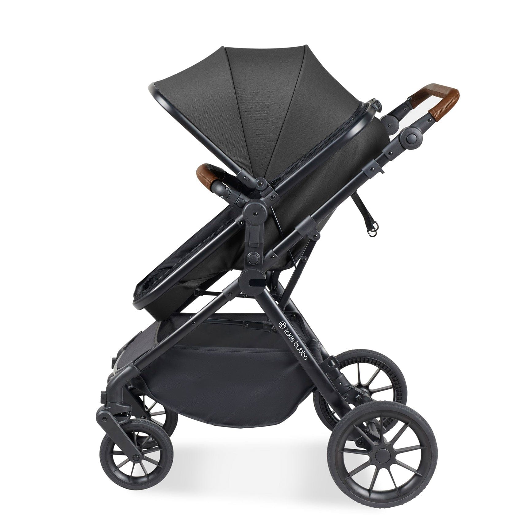 Ickle Bubba Ickle Bubba Cosmo 2 in 1 Plus Carrycot & Pushchair in Black/Graphite Grey Travel Systems 10-007-001-007 5056515025620