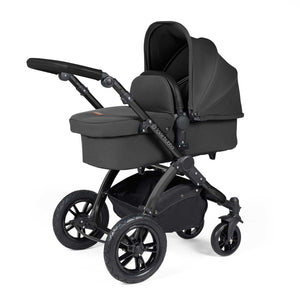 You added <b><u>Ickle Bubba Stomp Luxe 2-in-1 Plus Pushchair & Carrycot in Black/Charcoal Grey/Black</u></b> to your cart.