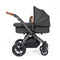 Ickle Bubba Stomp Luxe 2-in-1 Plus Pushchair & Carrycot in Black/Charcoal Grey/Tan Travel Systems 10-003-001-207 5056515026207