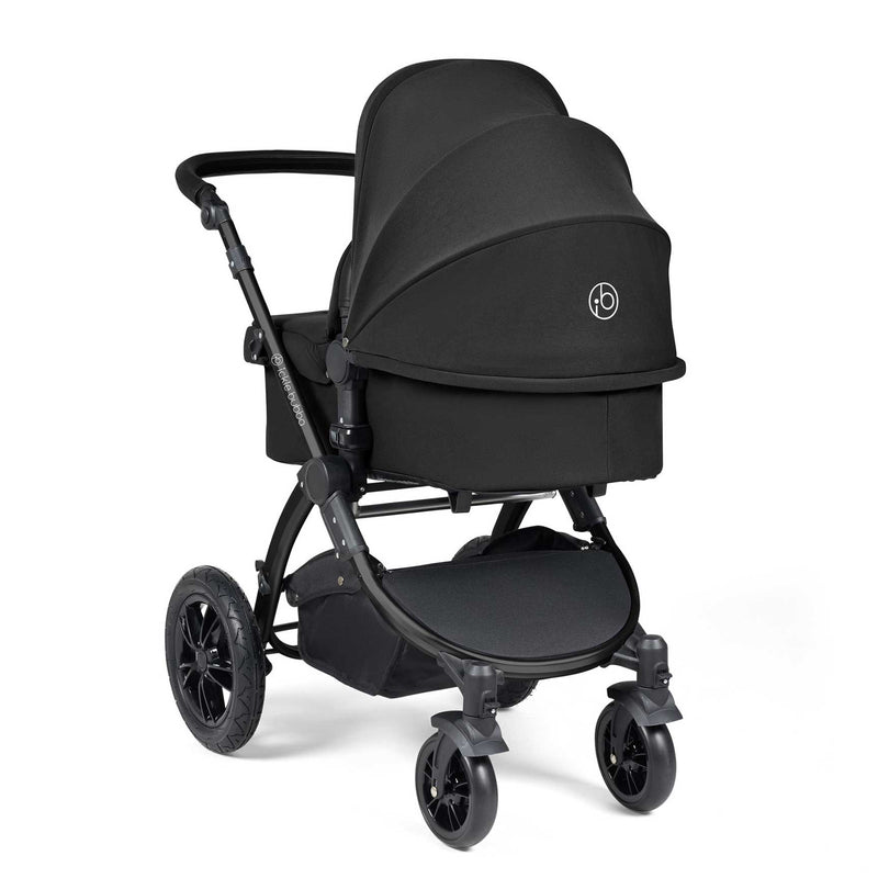 Ickle Bubba Stomp Luxe 2-in-1 Plus Pushchair & Carrycot in Black/Midnight/Black Travel Systems 10-003-001-202 5056515026191