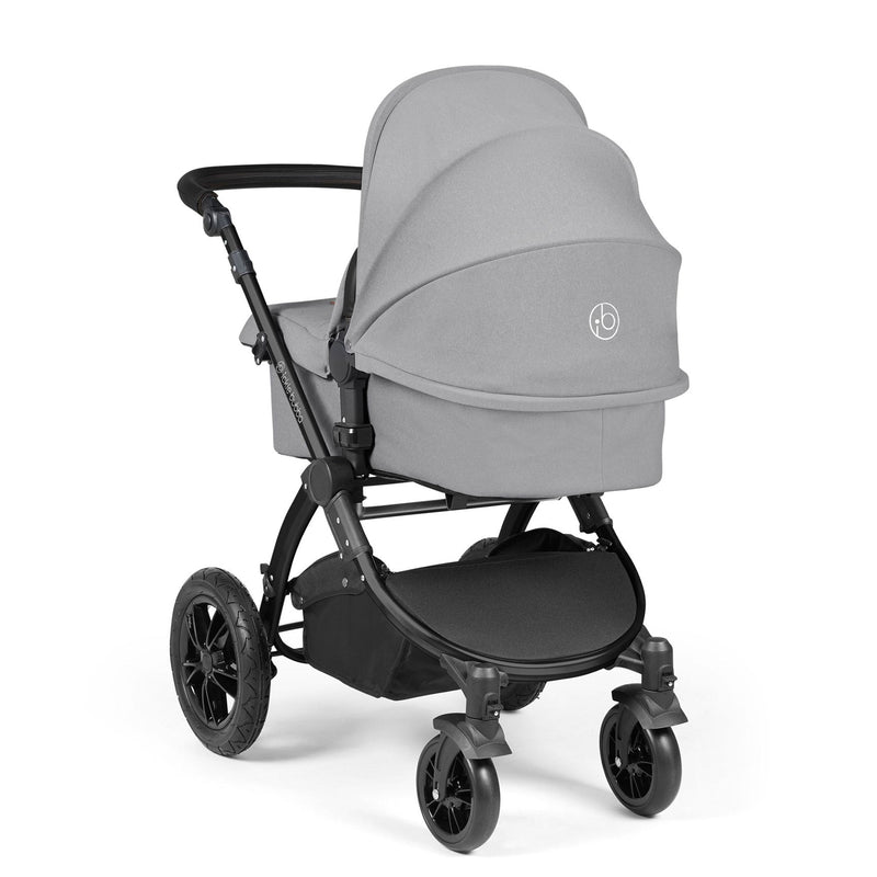 Ickle Bubba Stomp Luxe 2-in-1 Plus Pushchair & Carrycot in Black/Pearl Grey/Black Travel Systems 10-003-001-210 5056515026238