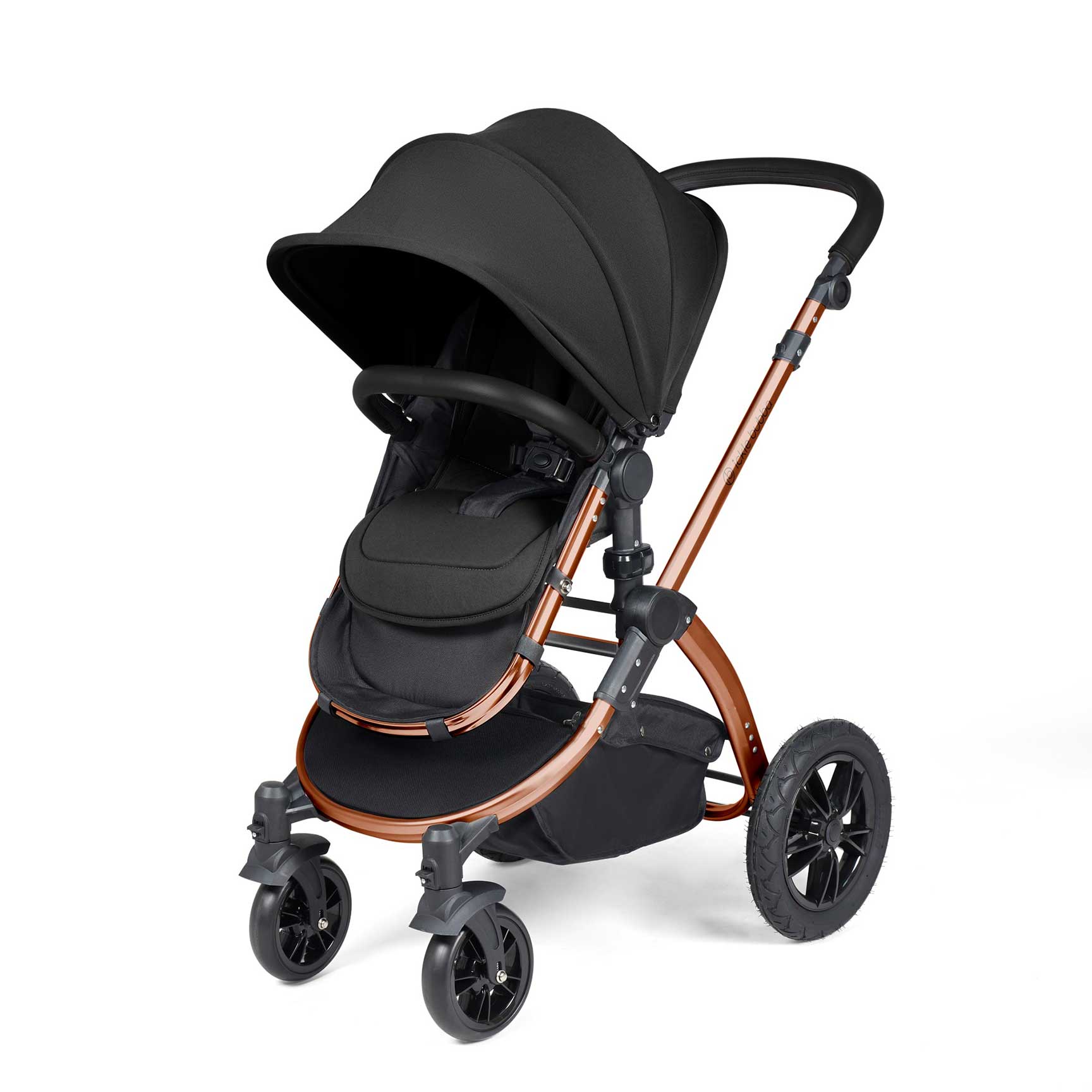 Ickle Bubba Stomp Luxe 2-in-1 Plus Pushchair & Carrycot in Bronze/Midnight/Black Travel Systems 10-003-001-139 5056515026375
