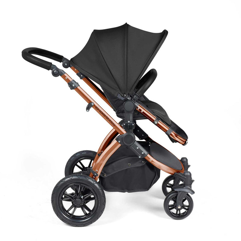 Ickle Bubba Stomp Luxe 2-in-1 Plus Pushchair & Carrycot in Bronze/Midnight/Black Travel Systems 10-003-001-139 5056515026375