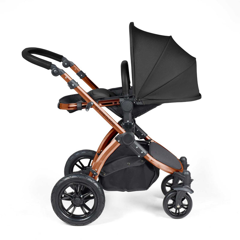 Ickle Bubba Stomp Luxe 2-in-1 Plus Pushchair & Carrycot in Bronze/Midnight/Black Travel Systems 10-003-001-139 5056515026375
