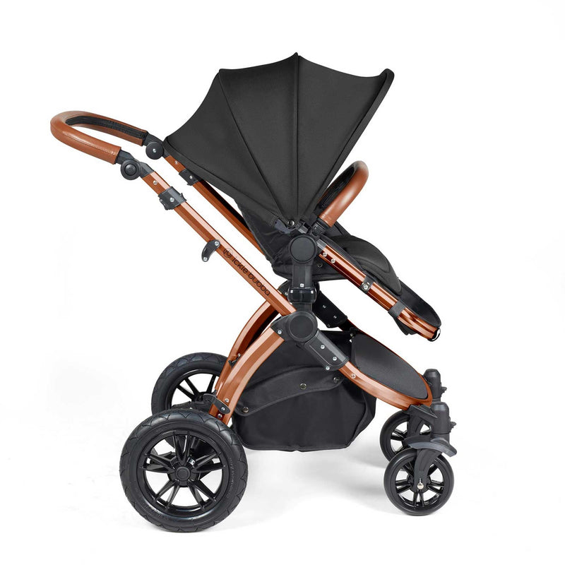 Ickle Bubba Stomp Luxe 2-in-1 Plus Pushchair & Carrycot in Bronze/Midnight/Tan Travel Systems 10-003-001-021 5056515026368