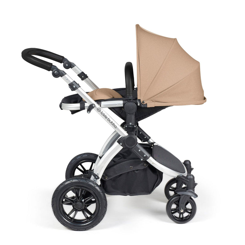 Ickle Bubba Stomp Luxe 2-in-1 Plus Pushchair & Carrycot in Silver/Desert/Black Travel Systems 10-003-001-257 5056515026351