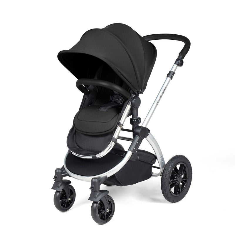 Ickle Bubba Stomp Luxe 2-in-1 Plus Pushchair & Carrycot in Silver/Midnight/Black Travel Systems 10-003-001-249 5056515026290