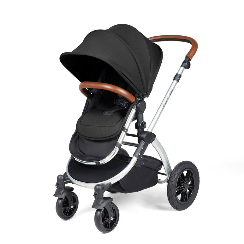 Ickle Bubba Stomp Luxe 2-in-1 Plus Pushchair & Carrycot in Silver/Midnight/Tan Travel Systems 10-003-001-250 5056515026283