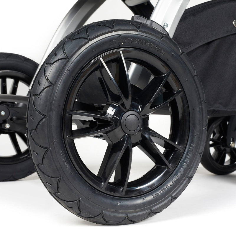 Ickle Bubba Stomp Luxe 2-in-1 Plus Pushchair & Carrycot in Silver/Midnight/Tan Travel Systems 10-003-001-250 5056515026283