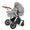 Ickle Bubba Stomp Luxe 2-in-1 Plus Pushchair & Carrycot in Silver/Pearl Grey/Tan Travel Systems 10-003-001-260 5056515026320