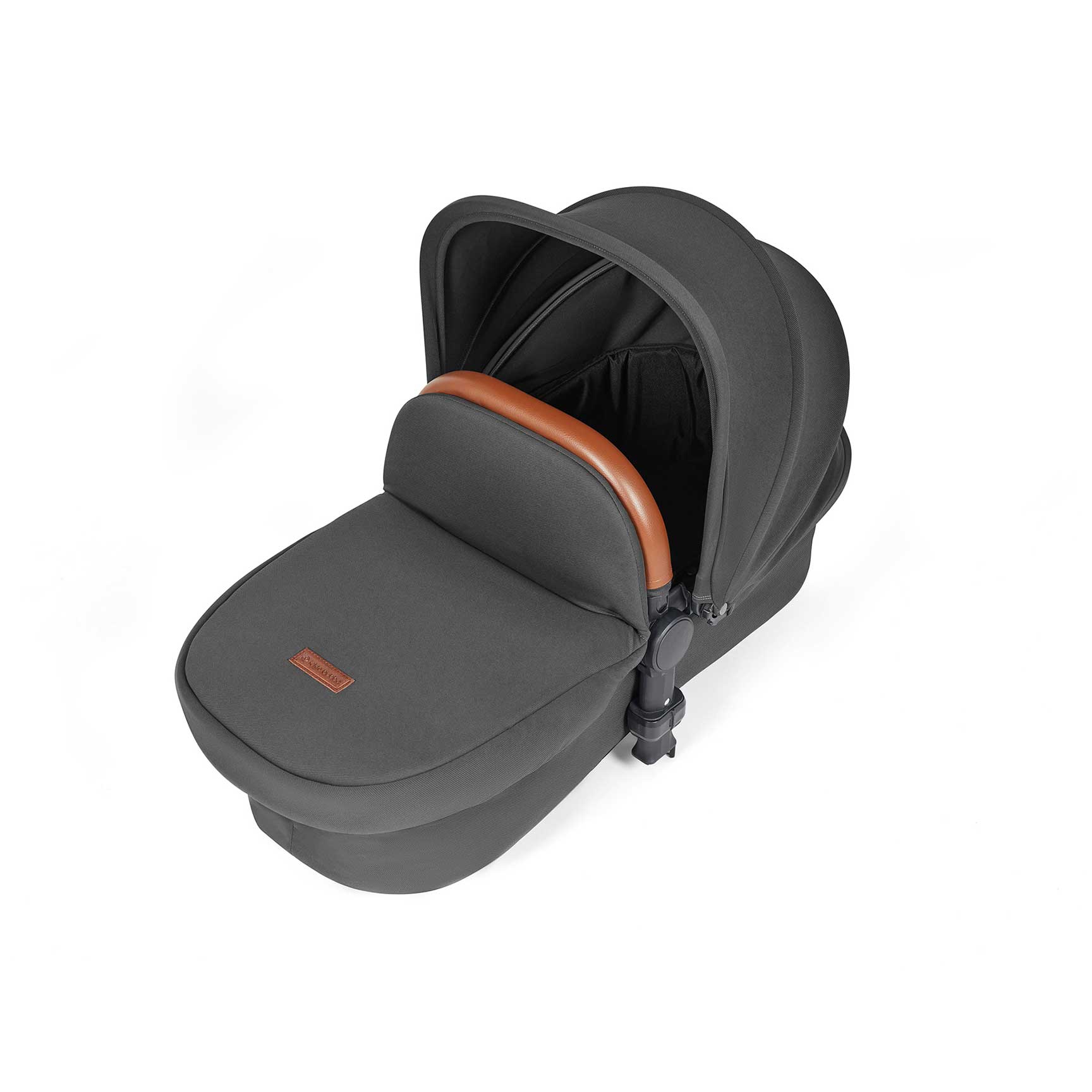 Ickle Bubba Stomp Luxe All-in-One Travel System with Isofix Base in Black/Charcoal Grey/Tan Travel Systems 10-011-300-207 5056515026443