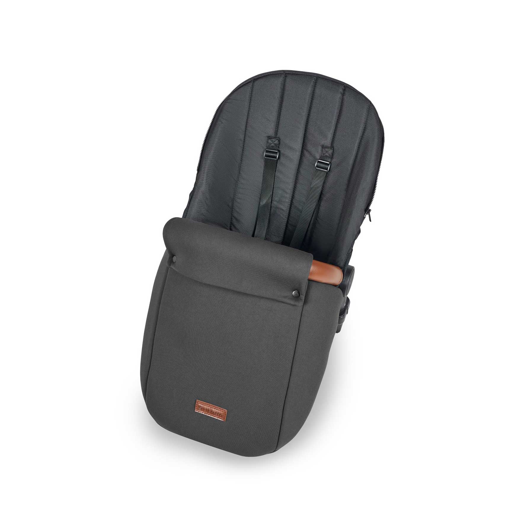 Ickle Bubba Stomp Luxe All-in-One Travel System with Isofix Base in Black/Charcoal Grey/Tan Travel Systems 10-011-300-207 5056515026443
