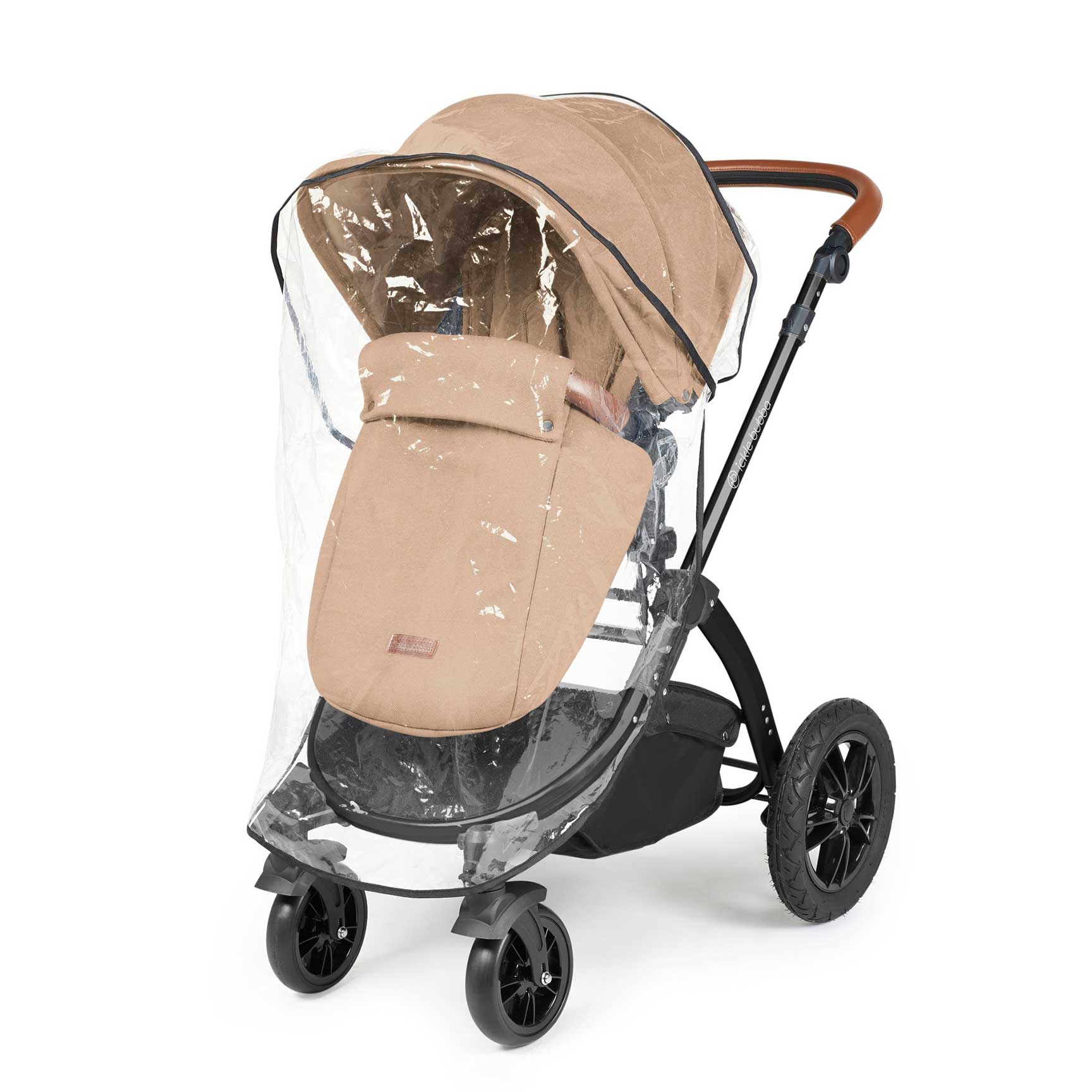 Ickle Bubba Stomp Luxe All-in-One Travel System with Isofix Base in Black/Desert/Tan Travel Systems 10-011-300-209 5056515026481