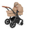 Ickle Bubba Stomp Luxe All-in-One Travel System with Isofix Base in Black/Desert/Tan Travel Systems 10-011-300-209 5056515026481