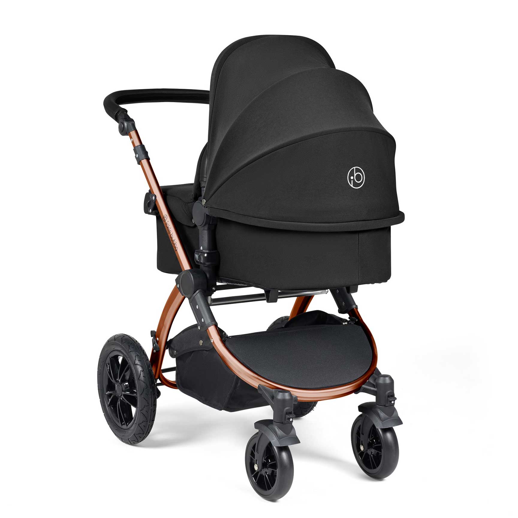 Ickle Bubba Stomp Luxe All-in-One Travel System with Isofix Base in Bronze/Midnight/Black Travel Systems 10-011-300-139 5056515026610