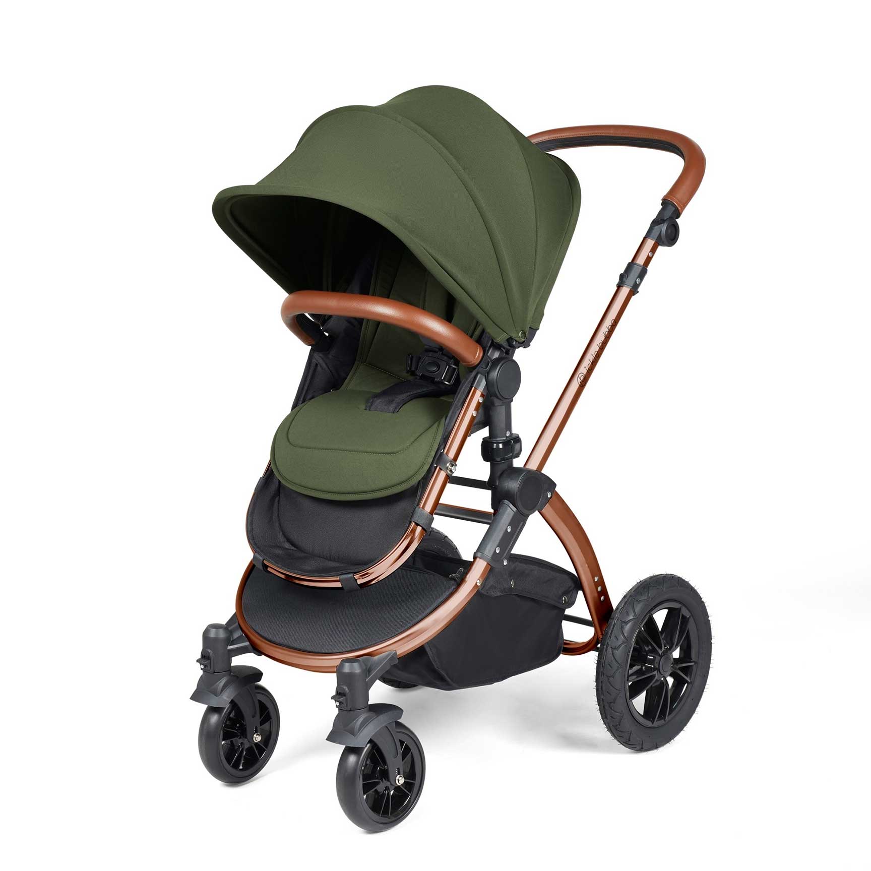 Ickle Bubba Stomp Luxe All-in-One Travel System with Isofix Base in Bronze/Woodland/Tan Travel Systems 10-011-300-022 5056515026627